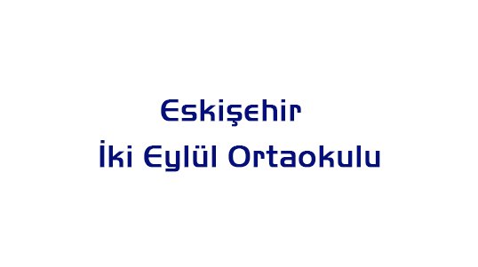 Eskişehir İki Eylül Ortaokulu